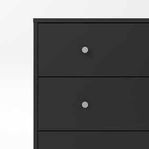 May Chest of 5 Drawers in Black