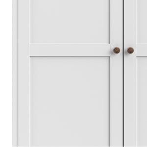 Paris Wardrobe with 2 Doors in White