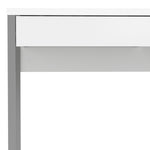 Function Plus Desk 2 Drawers in White High Gloss