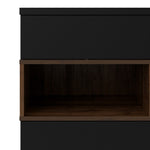 Roomers Sideboard 2 Door 1 Drawer in Black and Walnut