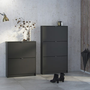 Shoes Shoe cabinet w. 3 tilting doors and 1 layer