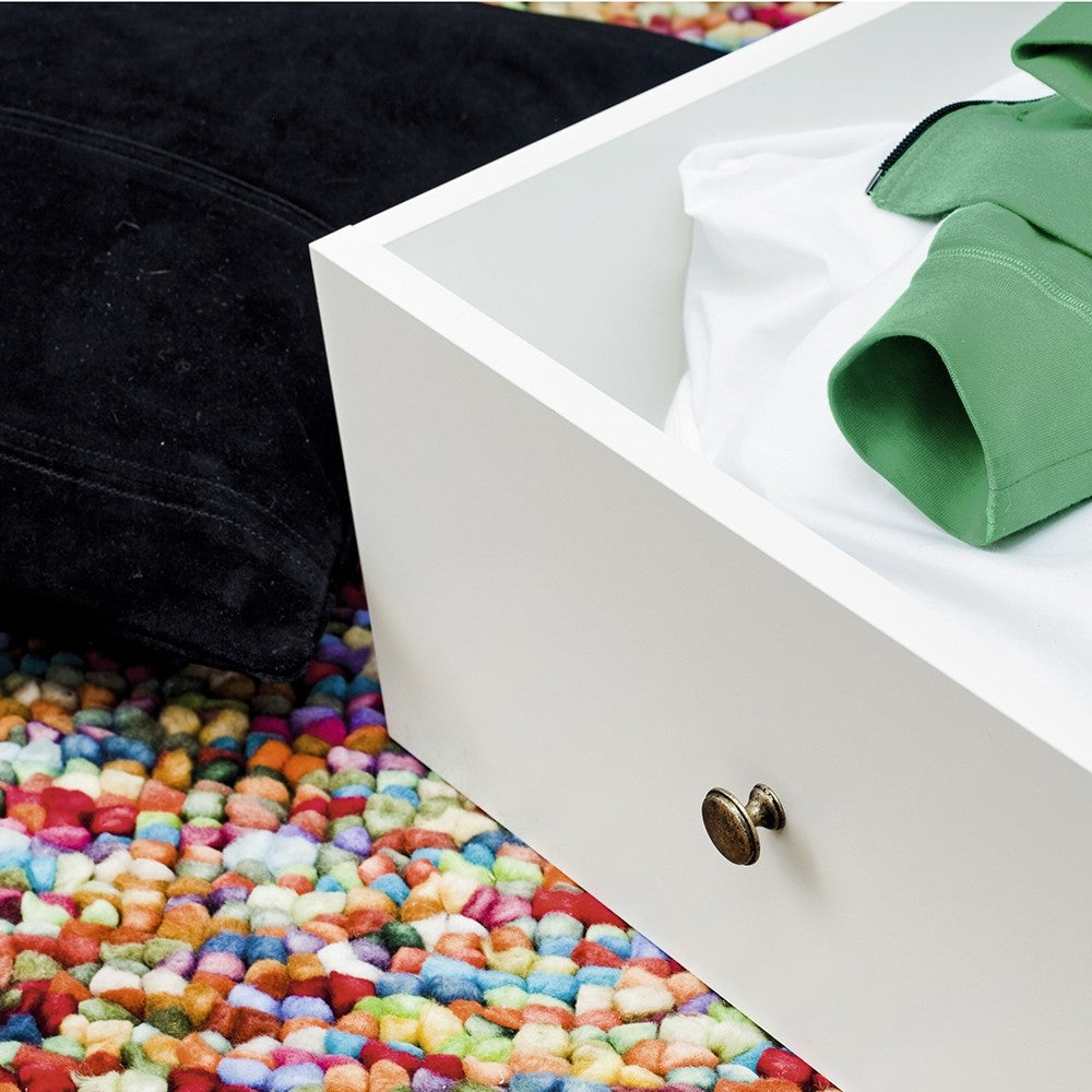 Paris Underbed Storage Drawer for Single Bed in White