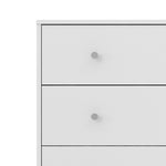 Nova Chest of 5 Drawers in White