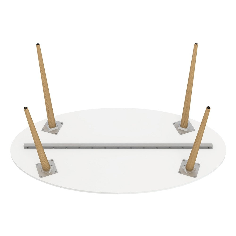 Oslo Dining Table - Large (160cm) in White and Oak