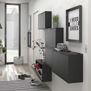 Shoes Shoe cabinet w. 1 tilting door and 1 layer