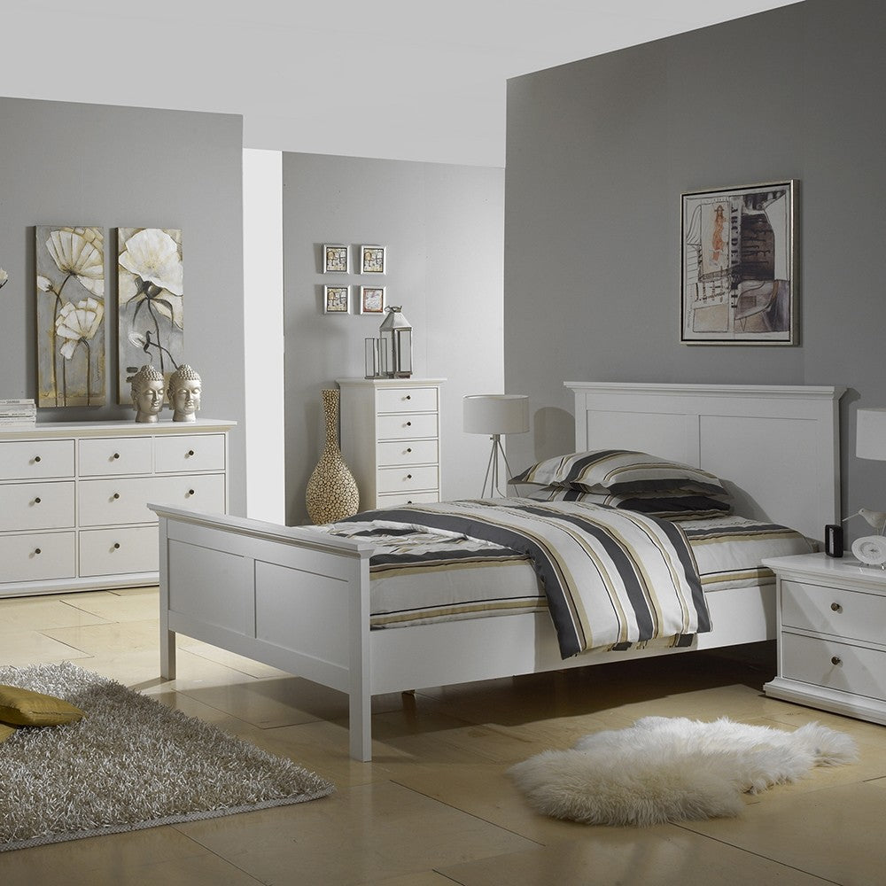 Paris Super King Bed (180 x 200) in White