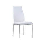 Dining set package Shetland Extending Dining Table + 6 Milan High Back Chair White.