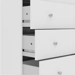 Nova Chest of 5 Drawers in White