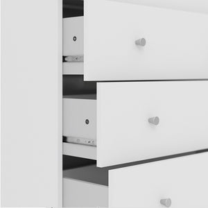 Nova Chest of 5 Drawers in White