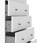 Nova Chest of 5 Drawers in White