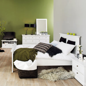 Paris King Bed (160 x 200) in White