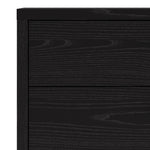 Prima Bookcase 2 Shelves with 2 Drawers and 2 Doors in Black woodgrain